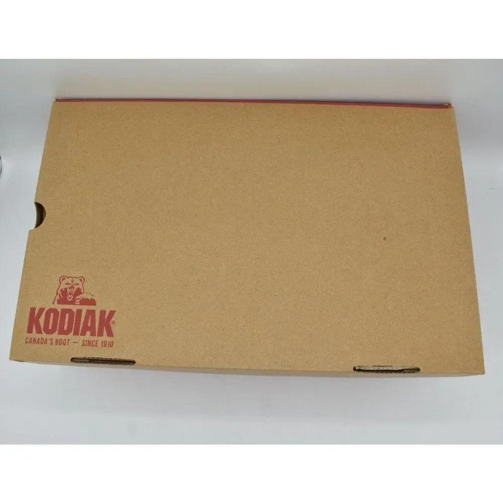 Kodiak Mens‎ Size 9 Devick Saddleback Brown Wedge Moc Toe Lace Up Boots Shoes